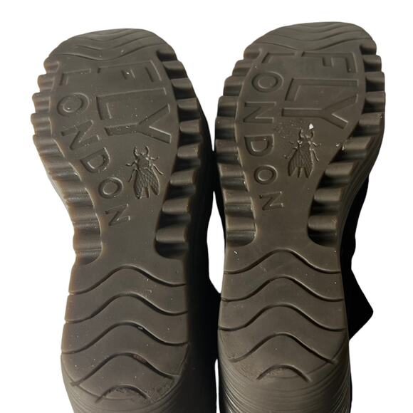 Fly London Yebi Suede Wedge Ankle Booties In Rich Brown Size 10 - Picture 11 of 12